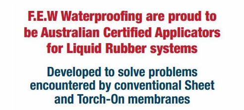 certified applicators for liquid rubber systems