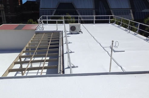 waterproofed roof