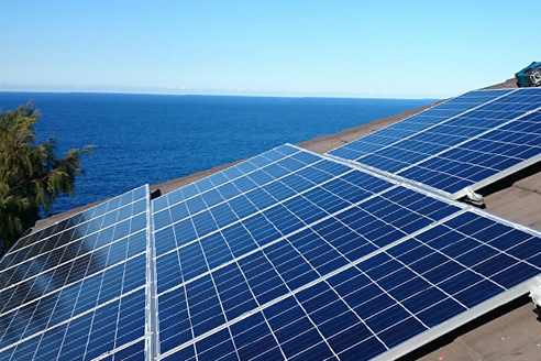 solar panels ocean