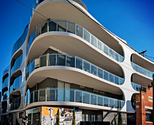 Curved facade from Axiom