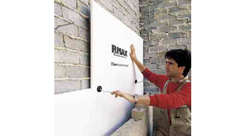 insulation rmax foil faced sealed joints joining approved tape fixed once then place installation