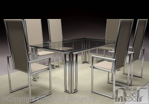 Indoor Outdoor Furniture Sets on Indoor Outdoor Dining Set From Advanced Stainless Steel Furniture