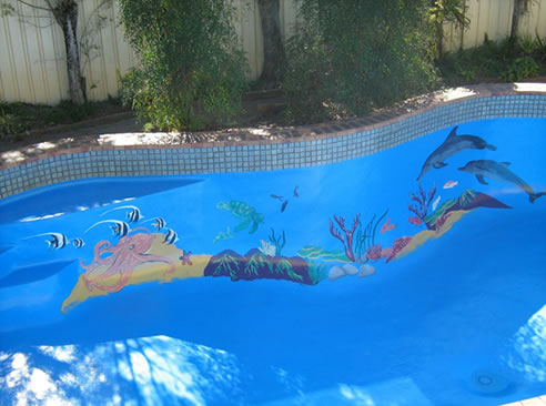 decorative pool coating