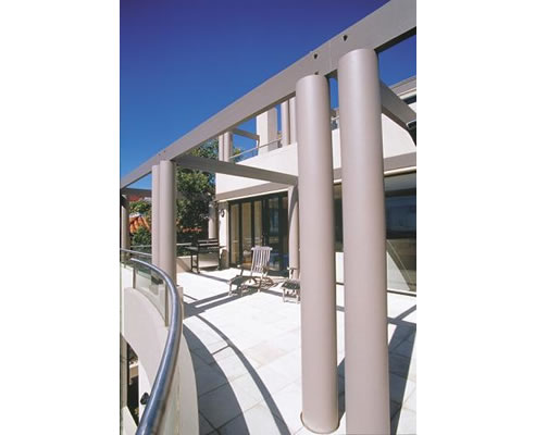 exterior columns