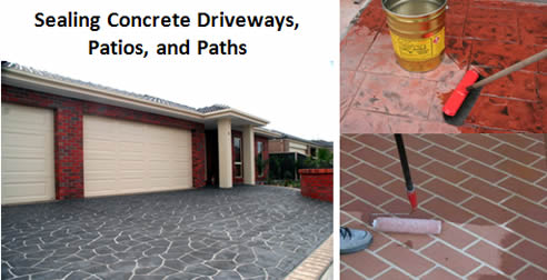 sealing concrete driveway and outdoor surfaces