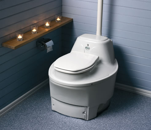 waterless composting toilet