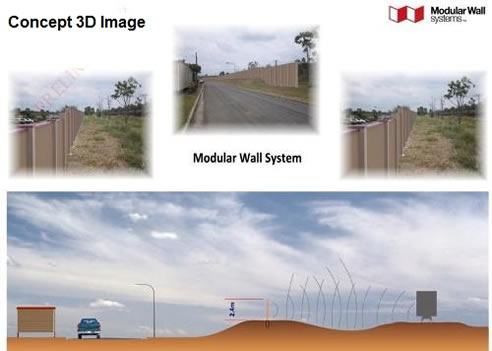 sound barrier wall 3d concept image