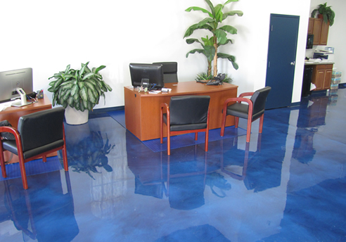 metallic polyaspartic floor
