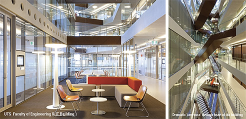 studco systems used for uts building interiors