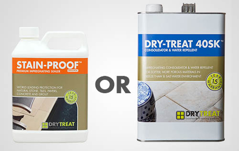 Dry-Treat 40SK or Stain-Proof Outdoor Sealant from Dry-Treat