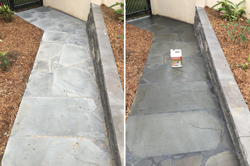 bluestone grout haze before and after