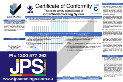 cova-wall codemark certification