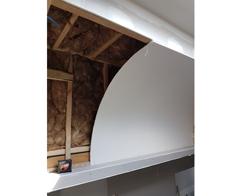 dome curve, framimg and insulation