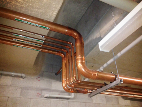 Copper pipework from Viega