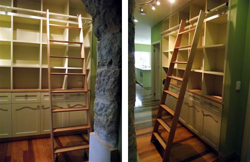 ladders for high bookshelves