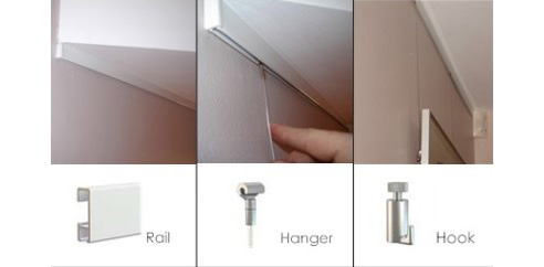 clip rail hanging system