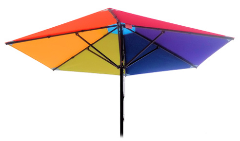 colourful market umbrella