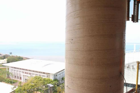 concrete column finish