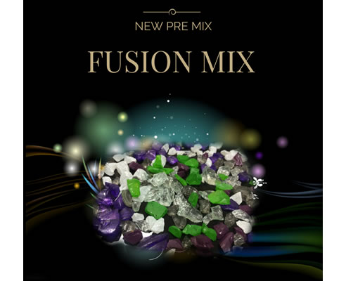 fusion mix coloured glass