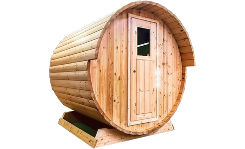 European Larch Barrel Sauna from Ukko Saunas