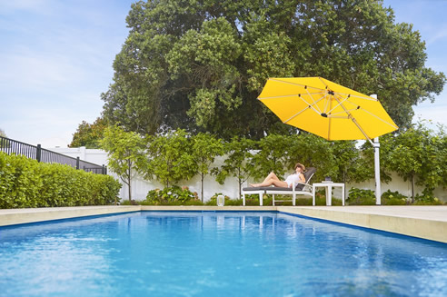 poolside cantilever umbrella