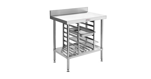 stainless steel freestanding bench unit