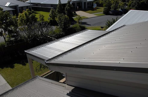 roof with gutter guard