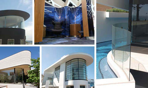 curved glass applications