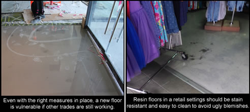 damaged retail floors
