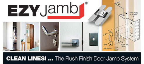 flush finish door jamb system