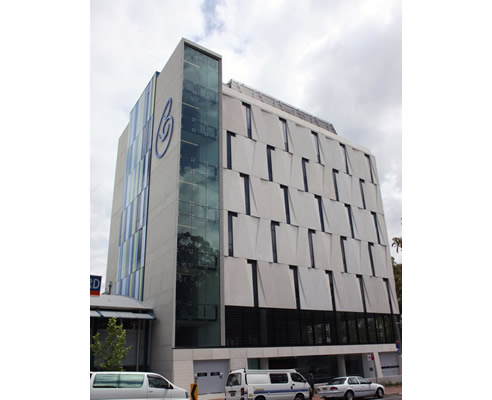 concrete stained facade westmead medical research