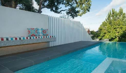 tiled swimming pool