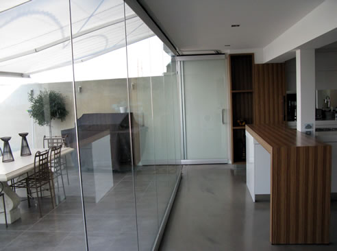 frameless glass walls