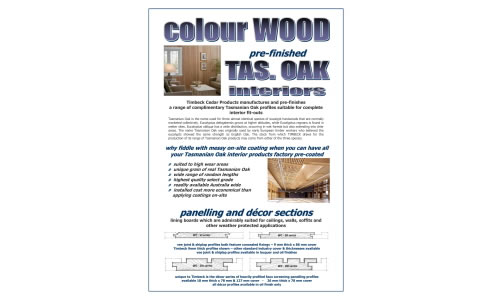 colourwood tasmanian oak catalogue