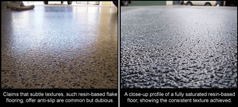 resin based anti-slip floor comparison