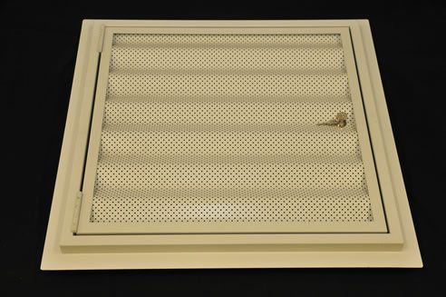 perforated corrugated sheet access panel