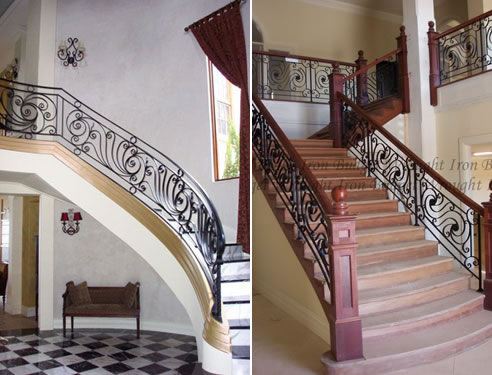 wrought iron staircase balustrades