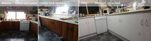 before and after kitchen renovation