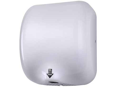 white automatic hand dryer