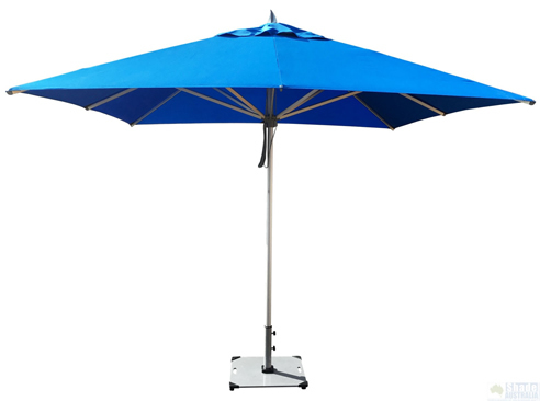 blue shade umbrella