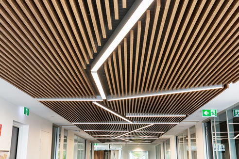 Au.diSlat acoustic ceiling panels