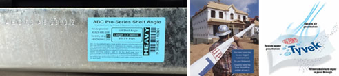 DuPont Tyvek HomeWrap and ABC Shelf Angle