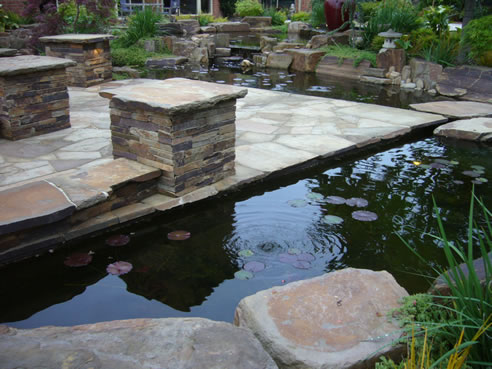 stone and slate landscaping