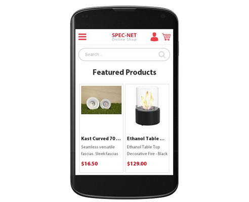spec-net online shop mobile