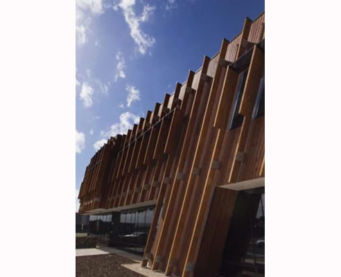 timber building facade