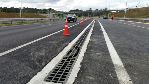 high water intake roadside drain