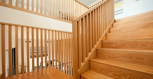 american oak staircase