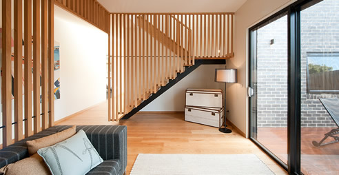 timber screen stair balustrade