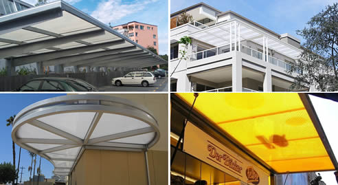 Polycarbonate Commercial Awnings