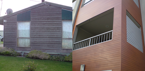 difference between real wood and DecoWood aluminium cladding